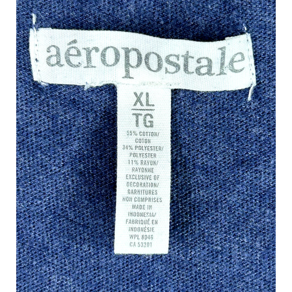 Vintage Aeropostale Womens Y2K Top Size XL Sequins Preppy Scoop Neck Spellout - Picture 6 of 10